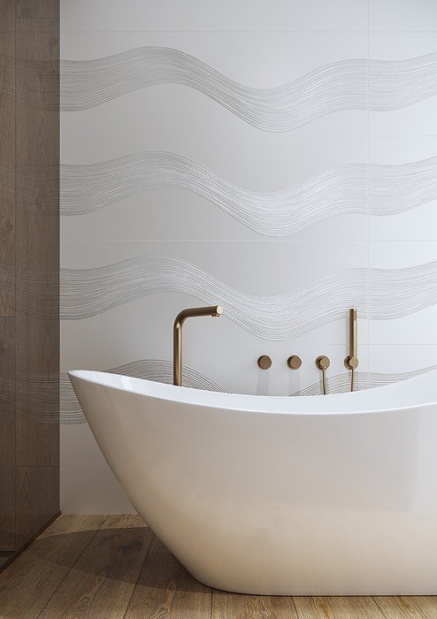 #Koupelna #Moderní styl #bílá #Extra velký formát #Matný obklad #1000 - 1500 Kč/m2
